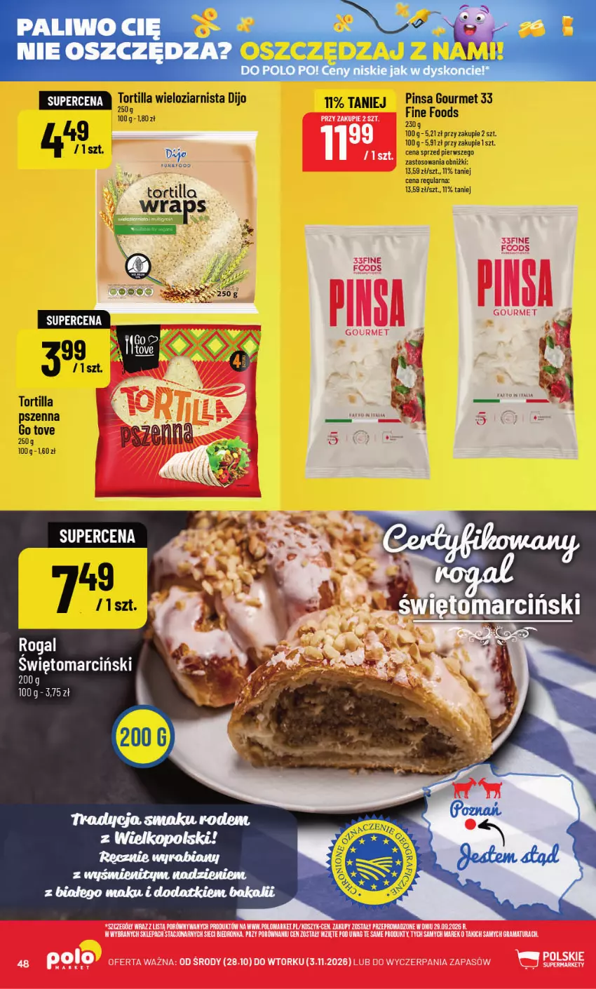 Gazetka promocyjna PoloMarket - Gazetka POLOmarket - ważna 28.10 do 03.11.2026 - strona 48 - produkty: Fa, Rogal, Tortilla
