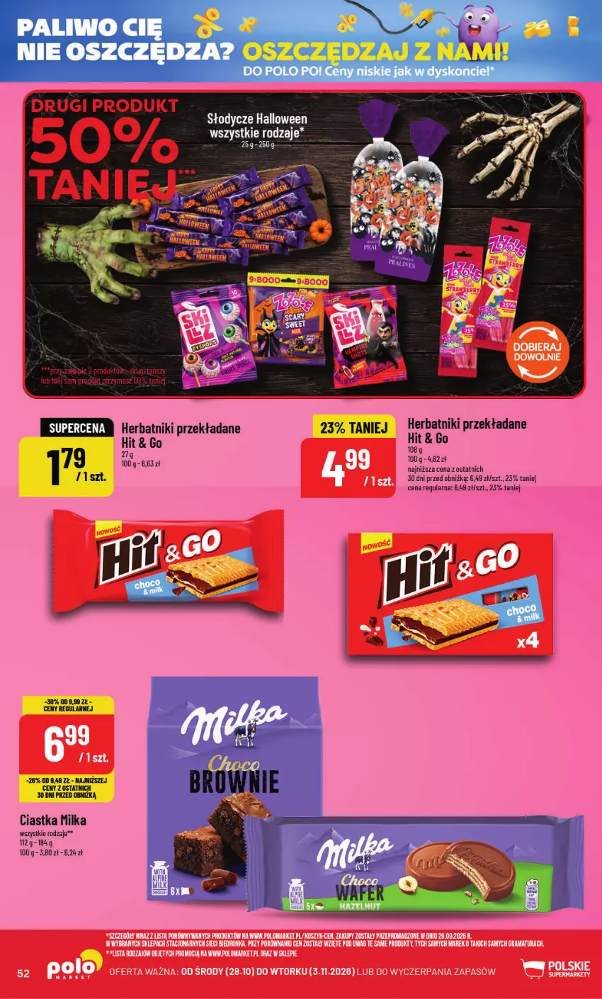 Gazetka promocyjna PoloMarket - Gazetka POLOmarket - ważna 28.10 do 03.11.2026 - strona 52 - produkty: Ciastka, Herbatniki, Milka