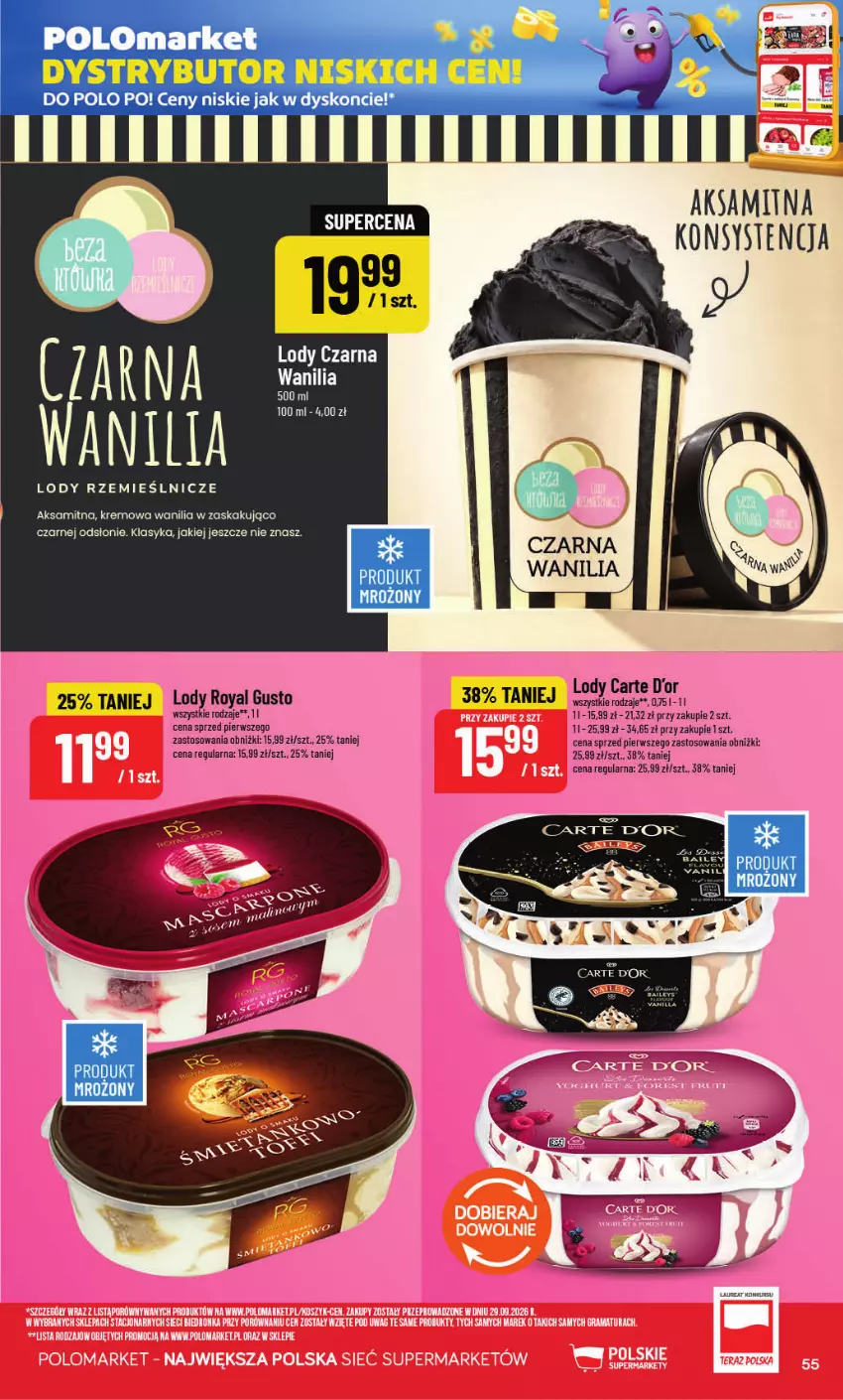 Gazetka promocyjna PoloMarket - Gazetka POLOmarket - ważna 28.10 do 03.11.2026 - strona 55 - produkty: Aksam, Fa, Gra, Kosz, Lody, Por, Rama