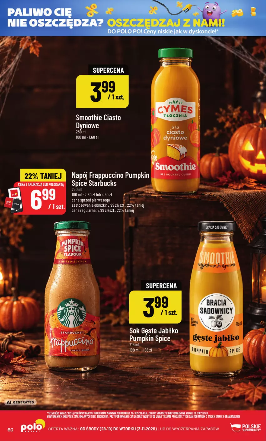 Gazetka promocyjna PoloMarket - Gazetka POLOmarket - ważna 28.10 do 03.11.2026 - strona 60 - produkty: Fa, Gra, Kosz, Napój, Por, Rama, Smoothie, Sok