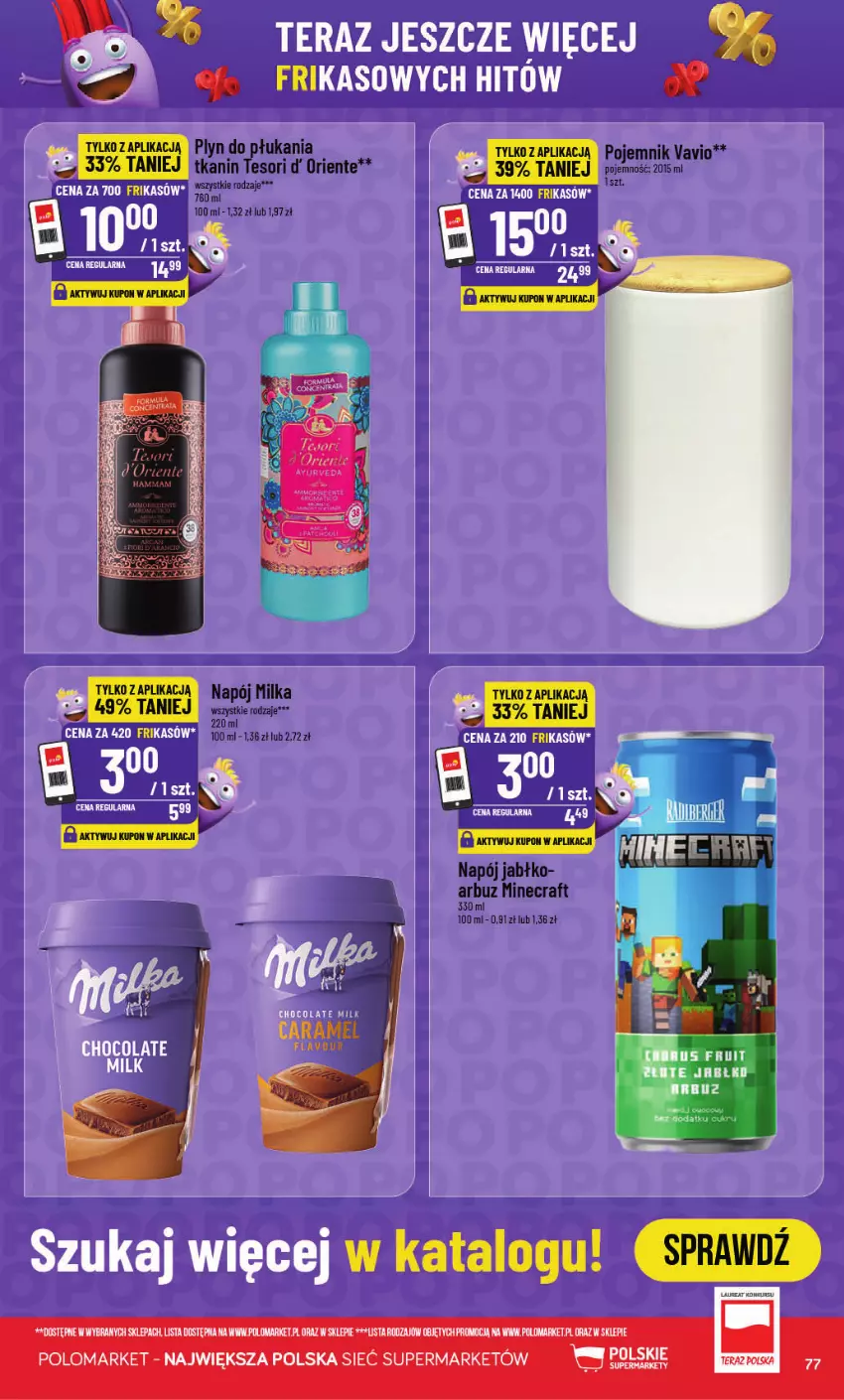 Gazetka promocyjna PoloMarket - Gazetka POLOmarket - ważna 28.10 do 03.11.2026 - strona 77 - produkty: Arbuz, Milka, Minecraft, Napój, Pojemnik, Tera, Toyo