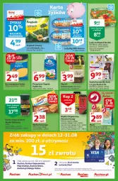 Gazetka promocyjna Auchan - Rysuje się dla każdego coś supertaniego Moje Auchan - Gazetka - ważna od 18.08 do 18.08.2021 - strona 3 - produkty: Kasza jaglana, Kawa rozpuszczalna, Ser, Mus, Napój energetyczny, Ogórki konserwowe, Bonduelle, Big Milk, Kawa, Wafle, Sante, Lody, LANA, Podravka, Jacobs, Vegeta, Kasza, Napój, Sucha karma, Szpinak, Fa