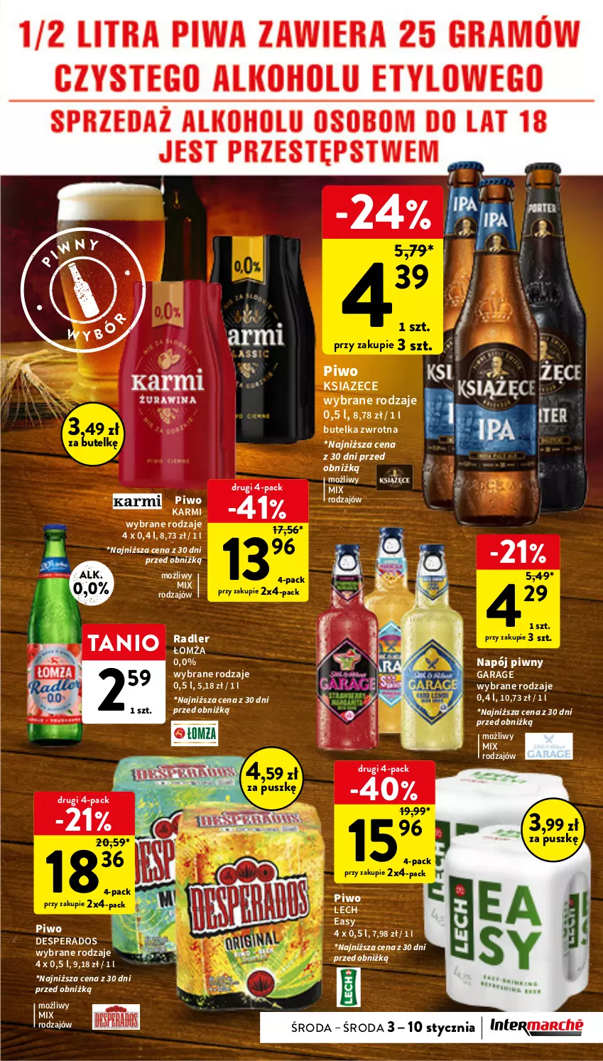 Gazetka promocyjna Intermarche - Gazetka Intermarche - ważna 03.01 do 10.01.2024 - strona 25 - produkty: Desperados, Karmi, Napój, Piwo, Radler