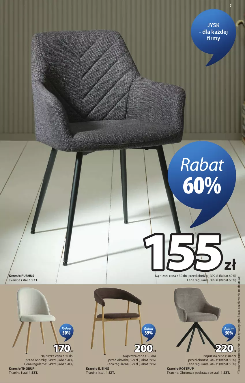 Gazetka promocyjna Jysk - Oferta tygodnia - ważna 23.09 do 11.10.2026 - strona 6 - produkty: Krzesło, Pur