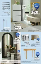 Gazetka promocyjna Jysk - Oferta tygodnia - Gazetka - ważna od 11.10 do 11.10.2026 - strona 7 - produkty: Konsola, Ubrania, Puf, Buty, Stojak, Klej, Regał, Szafka, Szafka na buty, Aksam, Drzwi, Lustro, Cement, Magnez, Fa