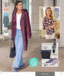 Gazetka promocyjna Bonprix - Wiosenna moda - Gazetka - ważna od 26.08 do 26.08.2021 - strona 39 - produkty: Zegarek, Torebka, Sneakersy, T-shirt, Płaszcz, Moda, Zegar, Spodnie, Fa