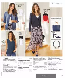 Gazetka promocyjna Bonprix - Wiosenna moda - Gazetka - ważna od 26.08 do 26.08.2021 - strona 9 - produkty: Spódnica, Torebka, Sweter, Kurtka, Naszyjnik, Dżinsy, Wełna, Moda, Tunika, Fa