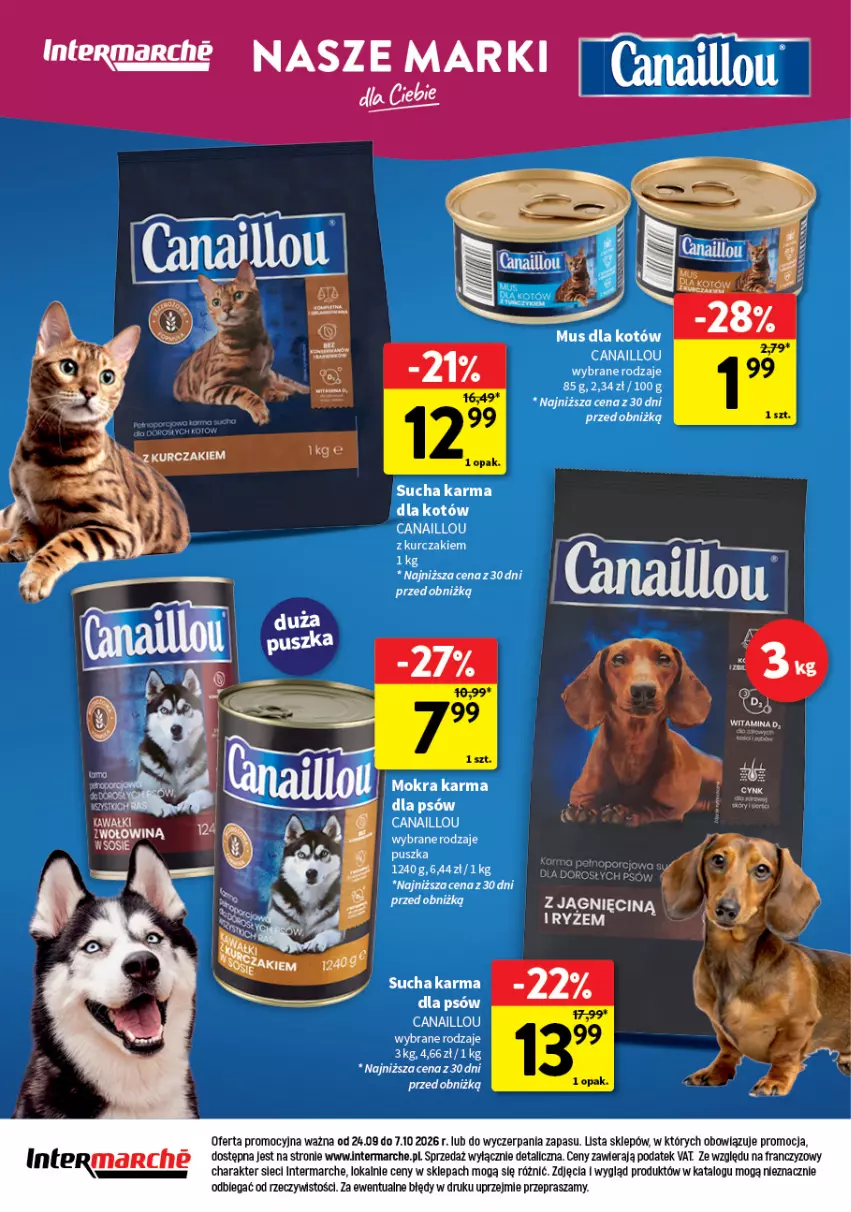 Gazetka promocyjna Intermarche - Katalog Wszystko czego chcę dla pupila! - ważna 24.09 do 07.10.2026 - strona 12 - produkty: Canaillou, K2, Kurczak, Mus, Ryż, Sucha karma, Tera