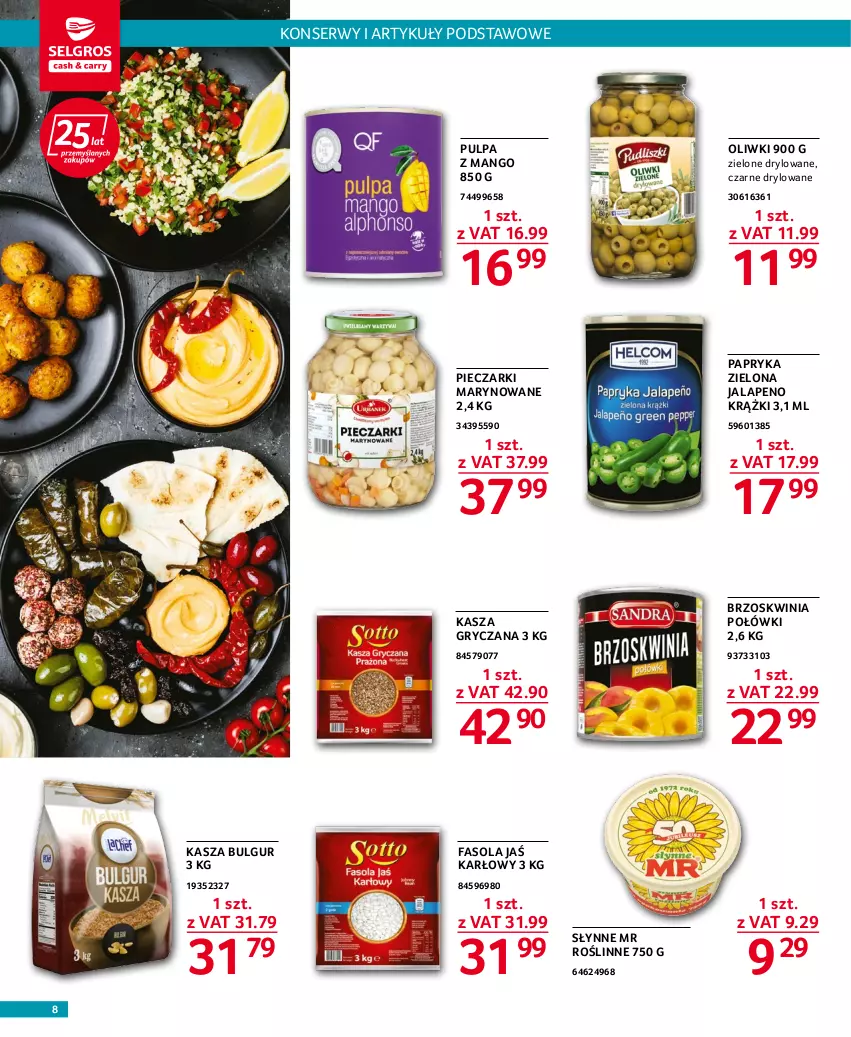 Gazetka promocyjna Selgros - Oferta gastronomiczna - ważna 08.09 do 21.09.2022 - strona 8 - produkty: Bulgur, Fa, Fasola, Gry, Kasza, Kasza gryczana, LG, Mango, Oliwki, Papryka, Piec, Ser, Słynne, Słynne MR Roślinne