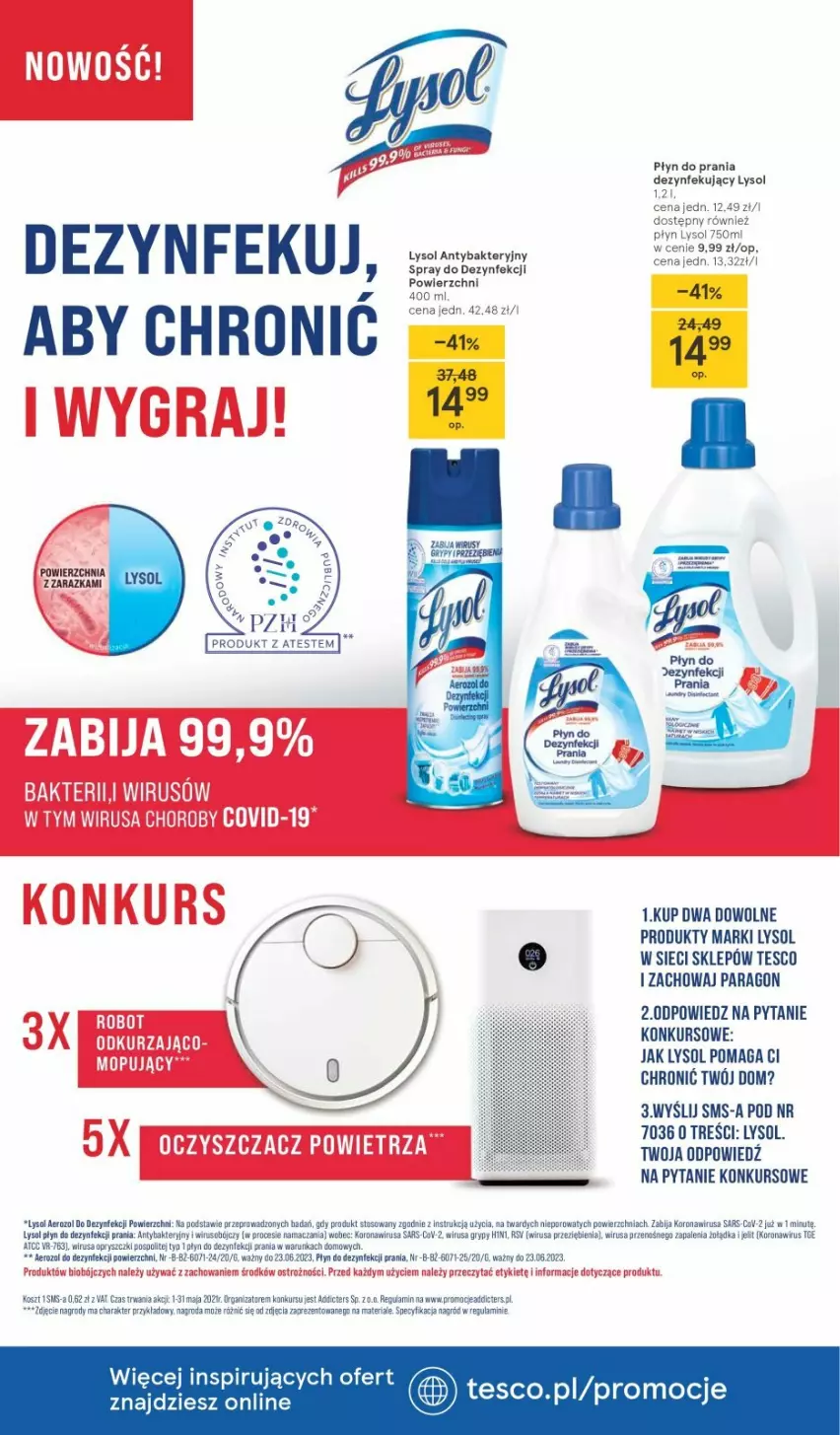 Gazetka promocyjna Tesco - Tesco gazetka - przyszły tydzień - ważna 13.05 do 19.05.2021 - strona 17 - produkty: Gry, Lysol, Płyn do prania