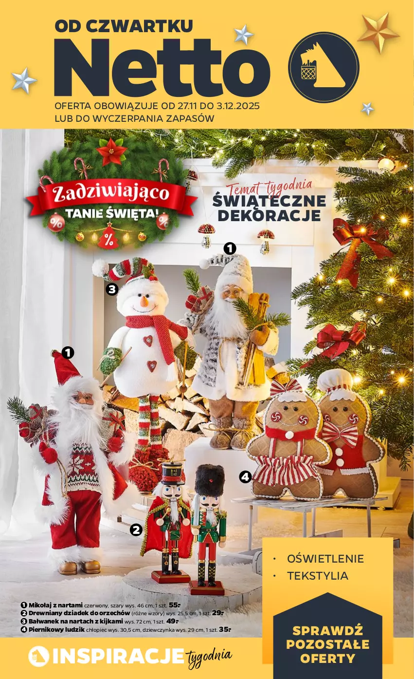 Gazetka promocyjna Netto - Od Czwartku Przemysłowa - ważna 27.11 do 03.12.2025 - strona 1 - produkty: Dziadek do orzechów, Piec, Piernik