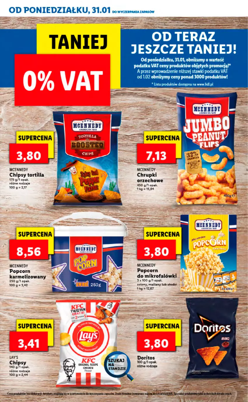 Gazetka promocyjna Lidl - KATALOG TYDZIEŃ AMERYKAŃSKI - ważna 31.01 do 05.02.2022 - strona 9 - produkty: Amica, Chipsy, Chrupki, Fa, Popcorn, Tortilla