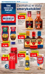 Gazetka promocyjna Lidl - KATALOG TYDZIEŃ AMERYKAŃSKI - Gazetka - ważna od 05.02 do 05.02.2022 - strona 18 - produkty: Sos, Gin, Hot dog, Whiskey, Coca-Cola, Kebab