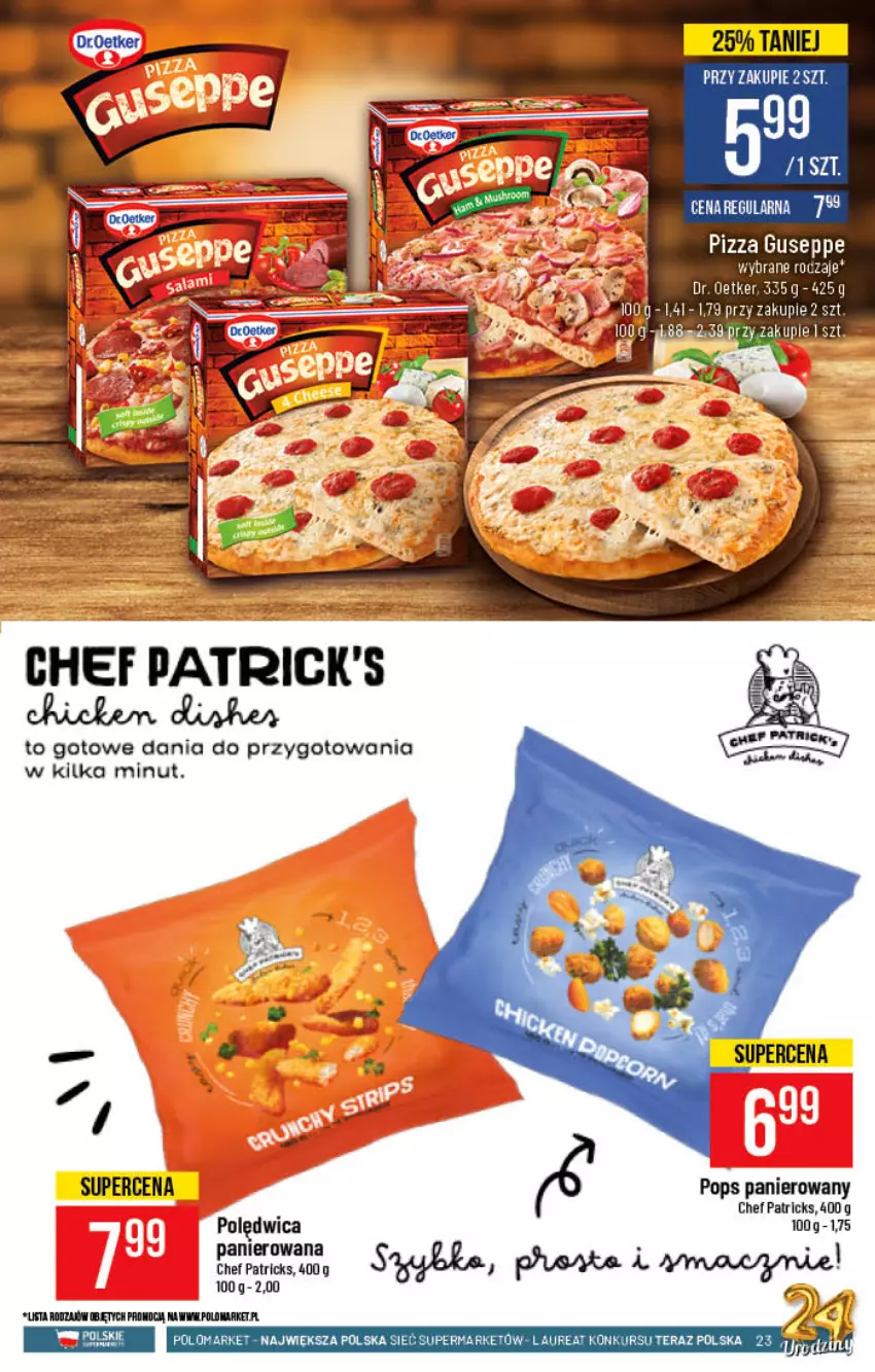 Gazetka promocyjna PoloMarket - Gazetka pomocyjna - ważna 13.10 do 19.10.2021 - strona 23 - produkty: Dr. Oetker, Laur, Pizza, Polędwica, Tera