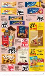 Gazetka promocyjna Kaufland - Gazetka tygodnia - Gazetka - ważna od 29.11 do 29.11.2023 - strona 49 - produkty: Gra, Jutrzenka, Lindor, Wafle, Lody, Mleczko, Ptasie mleczko, Toffifee, Delicje, Baton, E. Wedel, Bomboniera, Waga, Gala, Mamba, Biszkopty, Baryłki, Fa