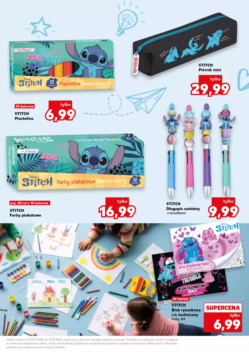 Gazetka promocyjna Kaufland - Kaufland - ważna 30.07 do 11.08.2026 - strona 19 - produkty: Długopis, Fa, Piórnik, Plastelina