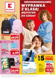 Gazetka promocyjna Kaufland - Kaufland - Gazetka - ważna od 11.08 do 11.08.2026 - strona 1 - produkty: Puma, Ser, Papier, Piórnik, Plecak, Olej