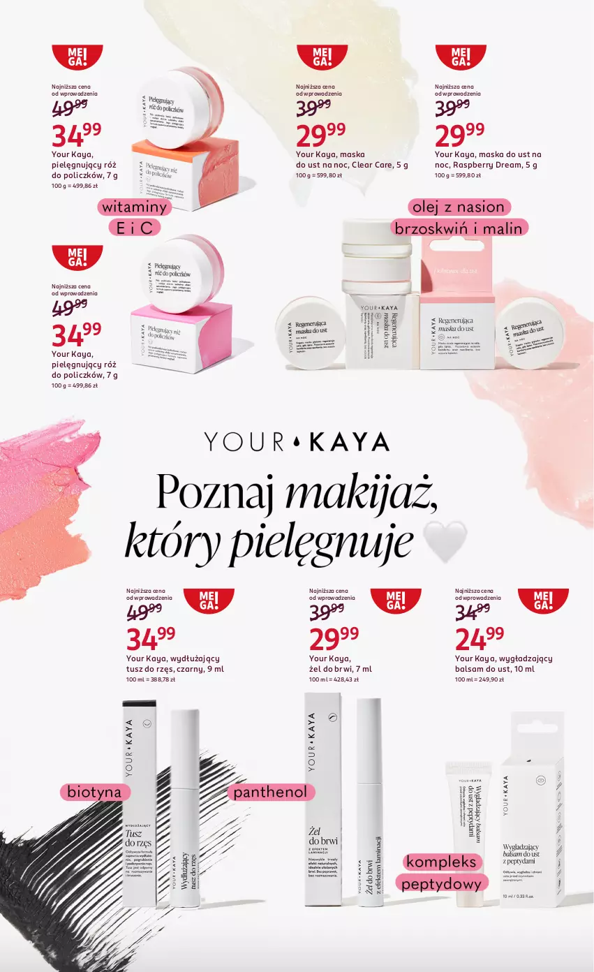 Gazetka promocyjna Rossmann - 22 marca - ważna 22.03 do 04.04.2025 - strona 18 - produkty: Balsam do ust, Maska, Róż do policzków, Tusz