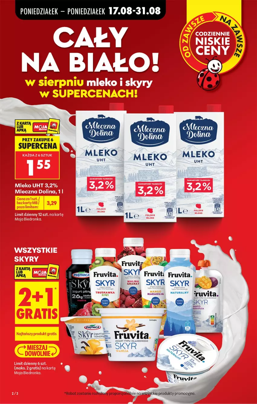 Gazetka promocyjna Biedronka - Od Poniedziałku - ważna 17.08 do 22.08.2026 - strona 2 - produkty: Fa, Isla, Klamka, LG, Piątnica, Por