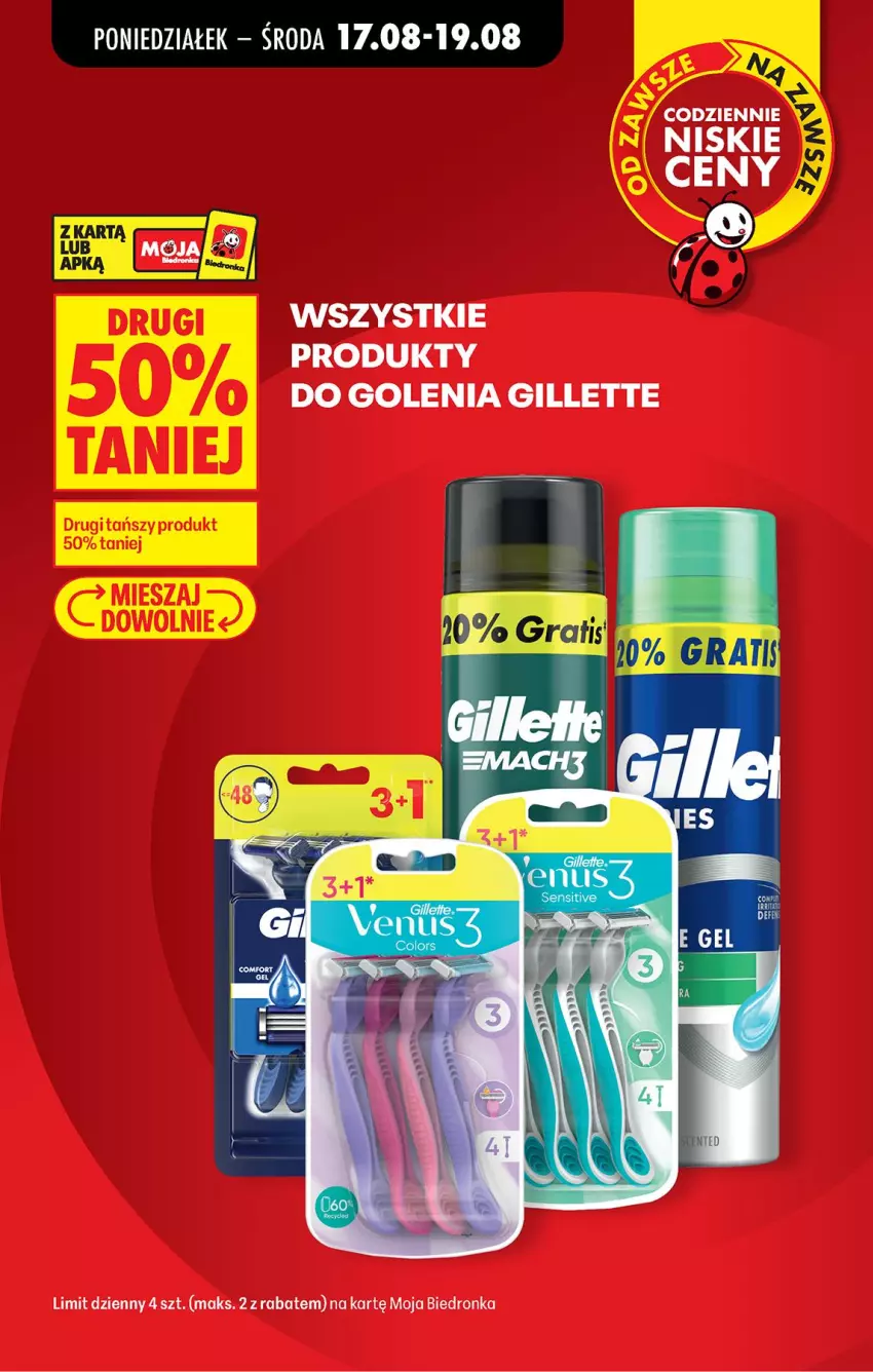 Gazetka promocyjna Biedronka - Od Poniedziałku - ważna 17.08 do 22.08.2026 - strona 20 - produkty: Gillette