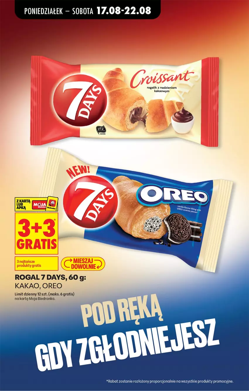 Gazetka promocyjna Biedronka - Od Poniedziałku - ważna 17.08 do 22.08.2026 - strona 62 - produkty: 7 Days, Gra, Kakao, Oreo, Por, Rogal