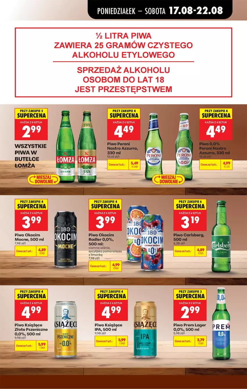 Gazetka promocyjna Biedronka - Od Poniedziałku - ważna 17.08 do 22.08.2026 - strona 73 - produkty: Carlsberg, Koc, Książęce, Okocim, Piwa, Piwo, Radler
