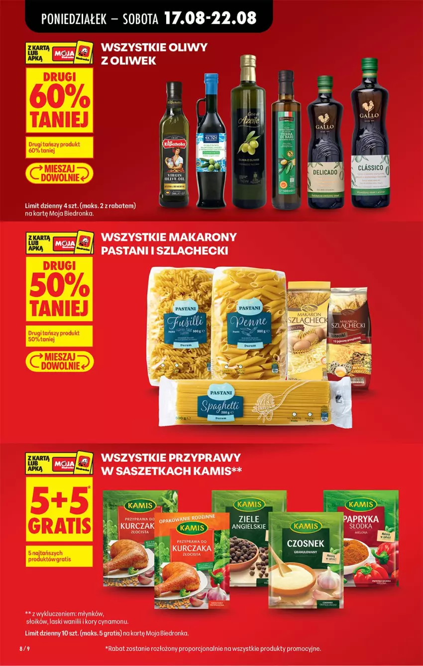 Gazetka promocyjna Biedronka - Od Poniedziałku - ważna 17.08 do 22.08.2026 - strona 8 - produkty: Gra, Kamis, Kurczak, Makaron, Por, Przyprawy