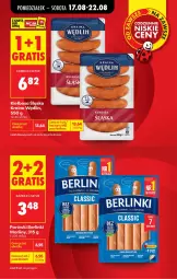 Gazetka promocyjna Biedronka - Od Poniedziałku - Gazetka - ważna od 22.08 do 22.08.2026 - strona 7 - produkty: Parówki, Morliny, Kiełbasa, Berlinki, Kiełbasa śląska