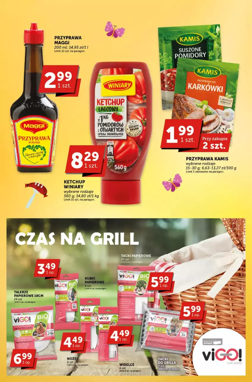 Gazetka promocyjna ABC - ważna 20.04 do 02.05.2023 - strona 6 - produkty: Grill, Kamis, Ketchup, Maggi, Papier, Talerz, Winiary