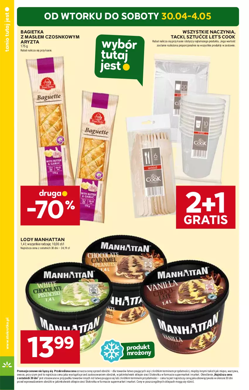 Gazetka promocyjna Stokrotka - Market - ważna 30.04 do 08.05.2024 - strona 2 - produkty: Bagietka, Gra, Lody