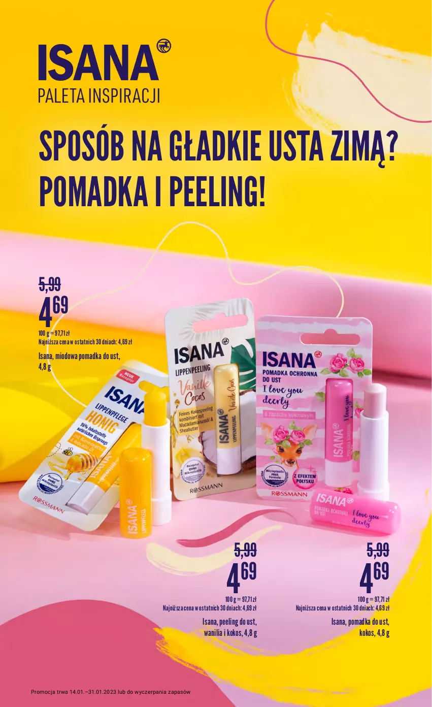 Gazetka promocyjna Rossmann - 14 Stycznia - ważna 14.01 do 31.01.2023 - strona 2 - produkty: Isana, Kokos, Peeling