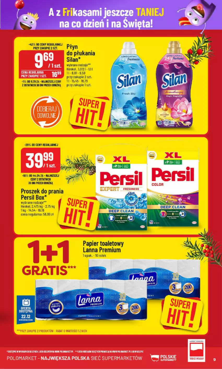 Gazetka promocyjna PoloMarket - ważna 18.12 do 24.12.2024 - strona 72 - produkty: Papier, Papier toaletowy, Persil, Płyn do płukania, Proszek do prania, Silan