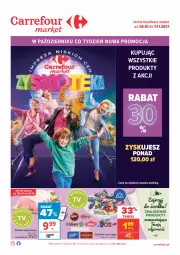 Gazetka promocyjna Carrefour - Gazetka Market Zyskoteka - Gazetka - ważna od 07.11 do 07.11.2021 - strona 1 - produkty: Por, Cukier, Schab wieprzowy, Cukierki