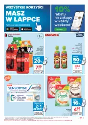 Gazetka promocyjna Carrefour - Gazetka Market Zyskoteka - Gazetka - ważna od 07.11 do 07.11.2021 - strona 3 - produkty: Gra, Kosz, Coca-Cola, Sante, Napój gazowany, Fanta, Kubuś, Sprite, Napój, Granola, Sensodyne, Fa