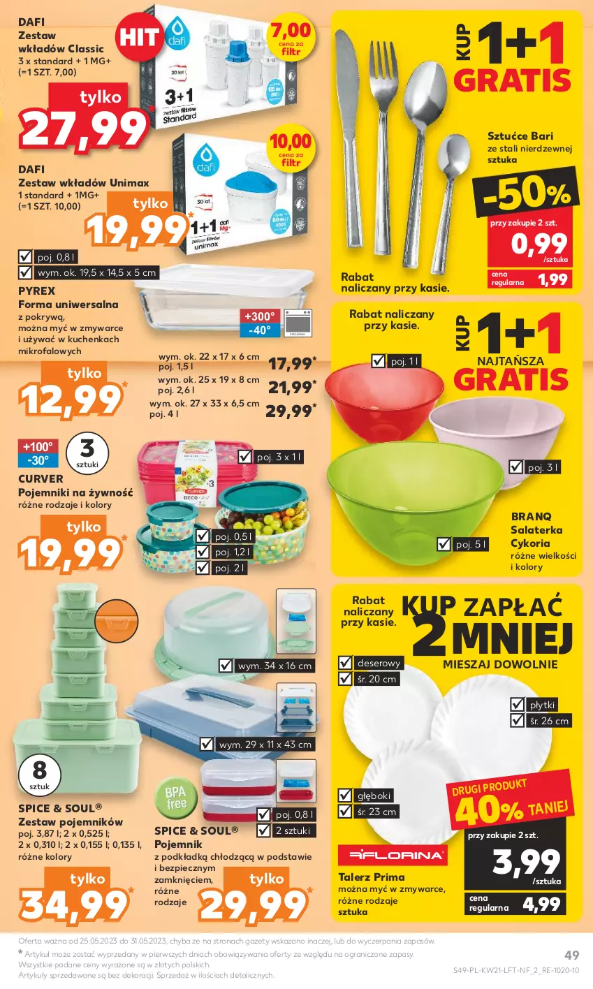 Gazetka promocyjna Kaufland - Gazetka tygodnia - ważna 25.05 do 31.05.2023 - strona 49 - produkty: Deser, Fa, Gra, Piec, Podkład, Pojemnik, Prima, Salaterka, Ser, Talerz