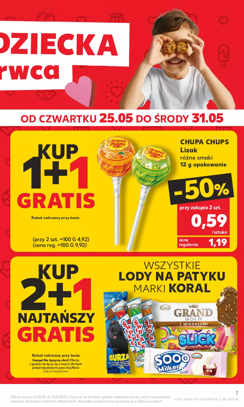 Gazetka promocyjna Kaufland - Gazetka tygodnia - ważna 25.05 do 31.05.2023 - strona 7 - produkty: Chupa Chups, Gra, Lody, Waga