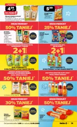 Gazetka promocyjna Netto - Od Poniedziałku - Gazetka - ważna od 06.09 do 06.09.2025 - strona 13 - produkty: Sok, Ser, Gin, Gra, Orzeszki, Beskidzki, Grissini, Chrupki, Napoje, Sezam, Pizza, Przysnacki, Tymbark, Smoothie, Lorenz, Kubuś, Monster Munch, Chleb, Artur, Orzeszki ziemne, Krakersy