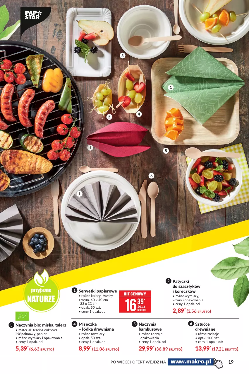 Gazetka promocyjna Makro - [Oferta specjalna] Sezon grillowy 2021 - ważna 19.04 do 03.05.2021 - strona 19 - produkty: Miseczka, Miska, Papier, Ser, Serwetki, Serwetki papierowe, Talerz