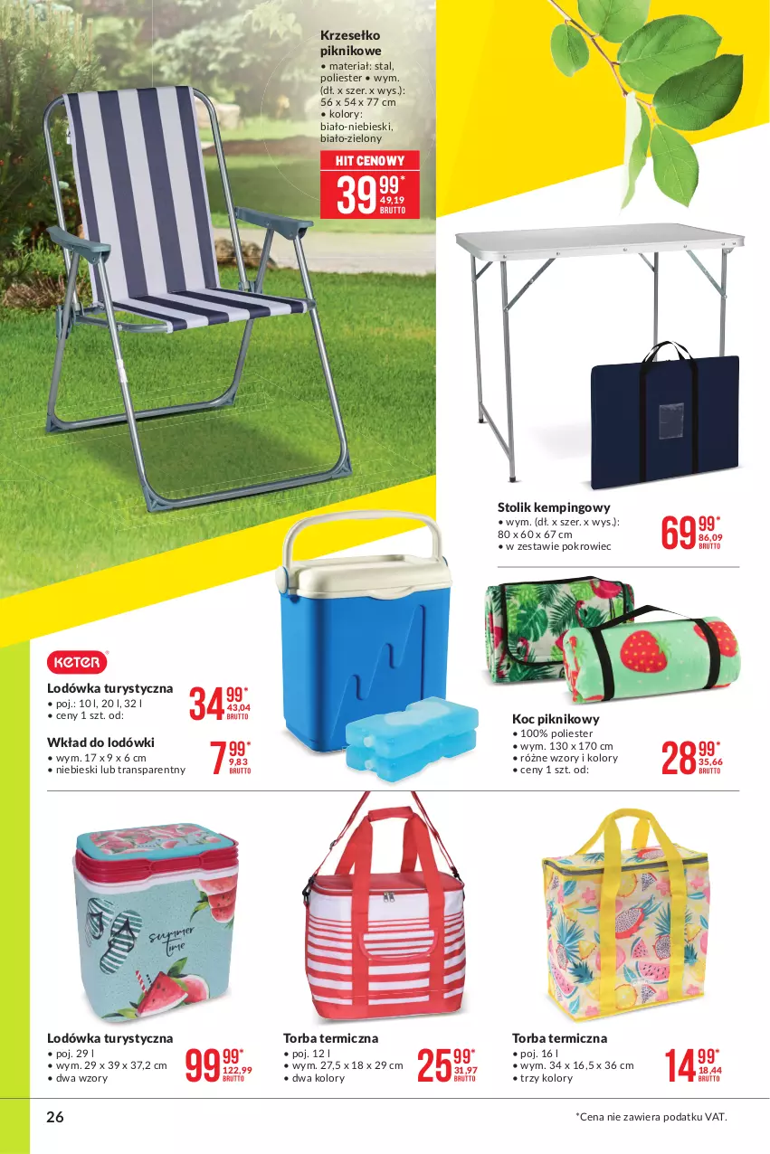 Gazetka promocyjna Makro - [Oferta specjalna] Sezon grillowy 2021 - ważna 19.04 do 03.05.2021 - strona 26 - produkty: Koc, Lodówka, Pokrowiec, Stolik, Torba, Tran