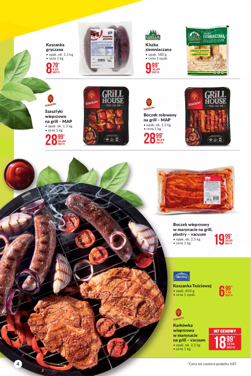 Gazetka promocyjna Makro - [Oferta specjalna] Sezon grillowy 2021 - ważna 19.04 do 03.05.2021 - strona 4 - produkty: Boczek, Boczek wieprzowy, Grill, Gry, Karkówka wieprzowa, Kasza, Kaszanka