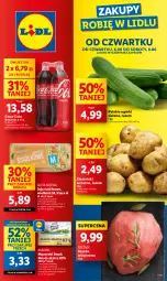 Gazetka promocyjna Lidl - GAZETKA - Gazetka - ważna od 08.06 do 08.06.2024 - strona 1 - produkty: Szynka wieprzowa, Jaja, Ziemniaki, Coca-Cola, Szynka, Masło