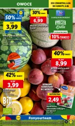 Gazetka promocyjna Lidl - GAZETKA - Gazetka - ważna od 08.06 do 08.06.2024 - strona 17 - produkty: Ser, Cytryny, Brzoskwinie, Nuty, Owoce, Chleb, Arbuz, Melon