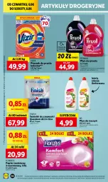 Gazetka promocyjna Lidl - GAZETKA - Gazetka - ważna od 08.06 do 08.06.2024 - strona 42 - produkty: Płyn do prania, Papier, Finish, Tablet, Proszek do prania, Papier toaletowy, Vizir, Rolki, Perwoll, Zmywarki, Flora, Ogród, Tabletki do zmywarki