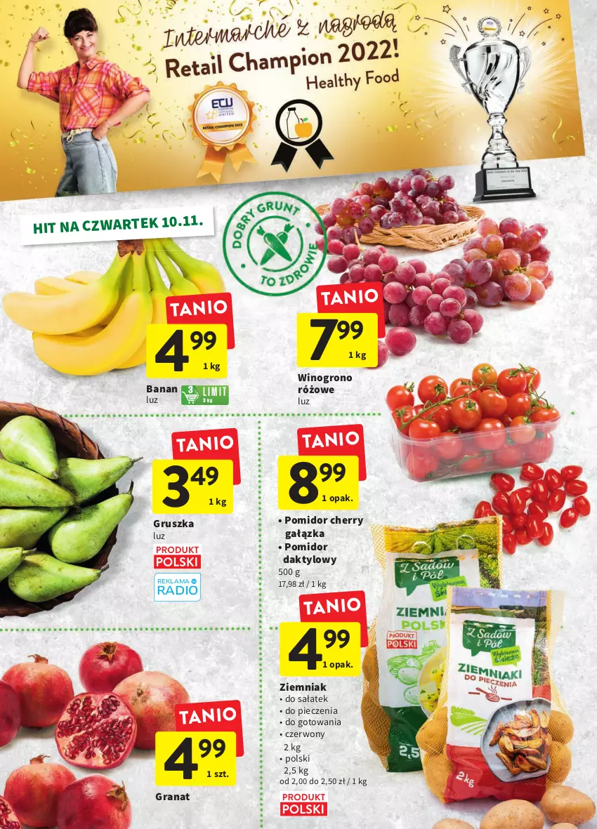 Gazetka promocyjna Intermarche - Gazetka Intermarche - ważna 09.11 do 15.11.2022 - strona 10 - produkty: Gra, Granat, Piec, Sałat, Wino