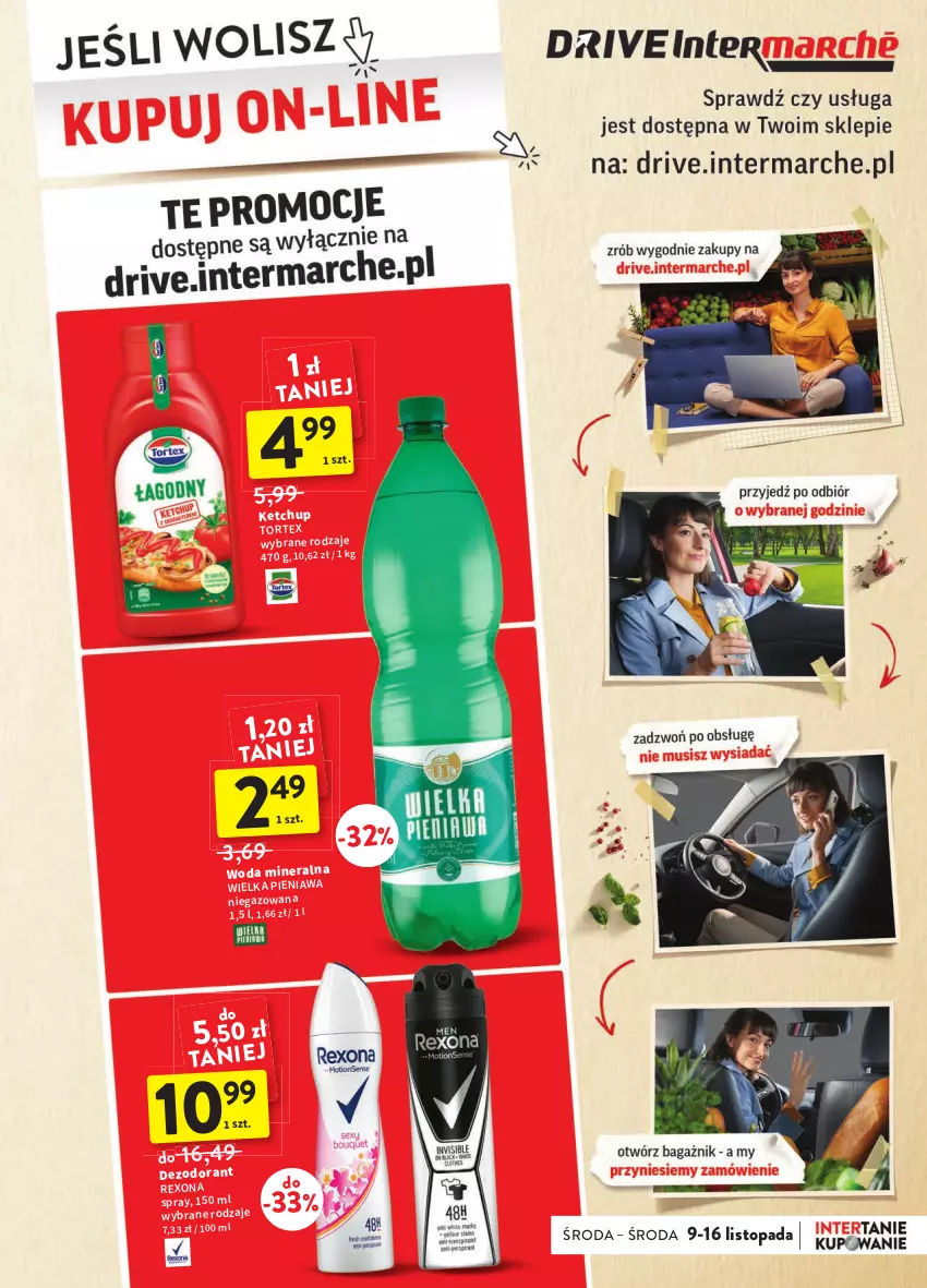 Gazetka promocyjna Intermarche - Gazetka Intermarche - ważna 09.11 do 15.11.2022 - strona 7 - produkty: Dezodorant, Ketchup, Rexona, Top, Woda, Woda mineralna