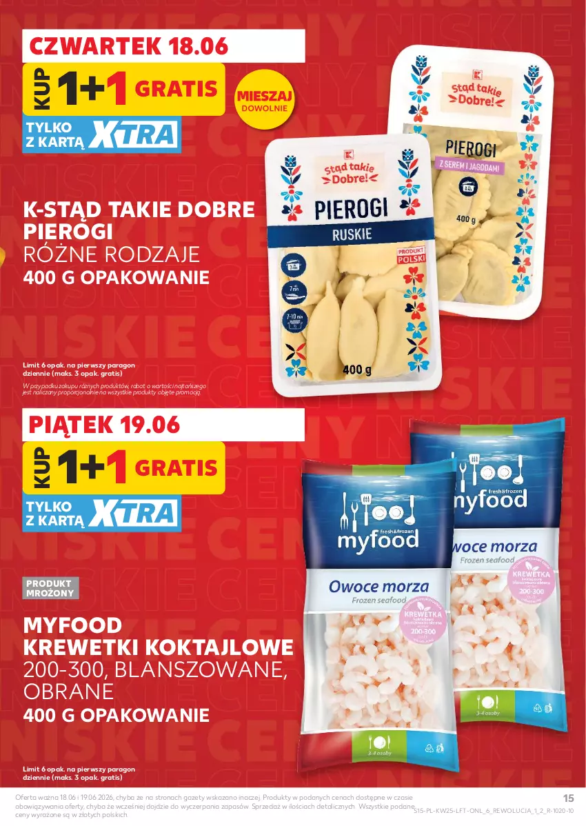 Gazetka promocyjna Kaufland - Gazetka tygodnia - ważna 18.06 do 24.06.2026 - strona 15 - produkty: Gra, Krewetki, Pierogi, Por
