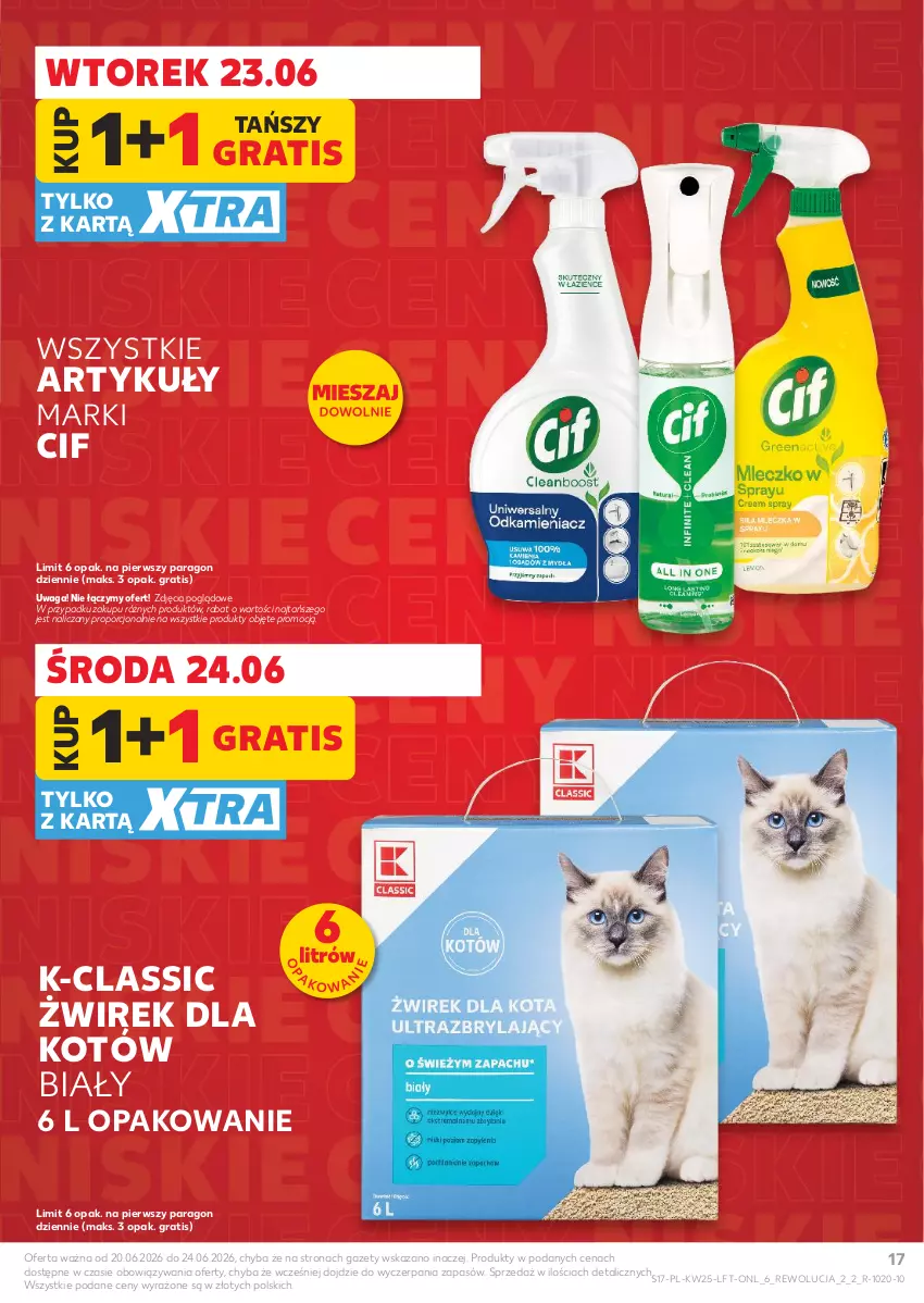 Gazetka promocyjna Kaufland - Gazetka tygodnia - ważna 18.06 do 24.06.2026 - strona 17 - produkty: Cif, Gra, Por, Waga