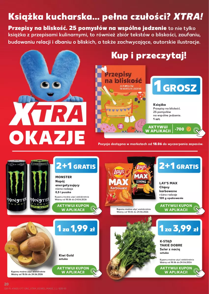 Gazetka promocyjna Kaufland - Gazetka tygodnia - ważna 18.06 do 24.06.2026 - strona 20 - produkty: Chipsy, Fa, Gra, Kiwi, Książka, Lay’s, Napój