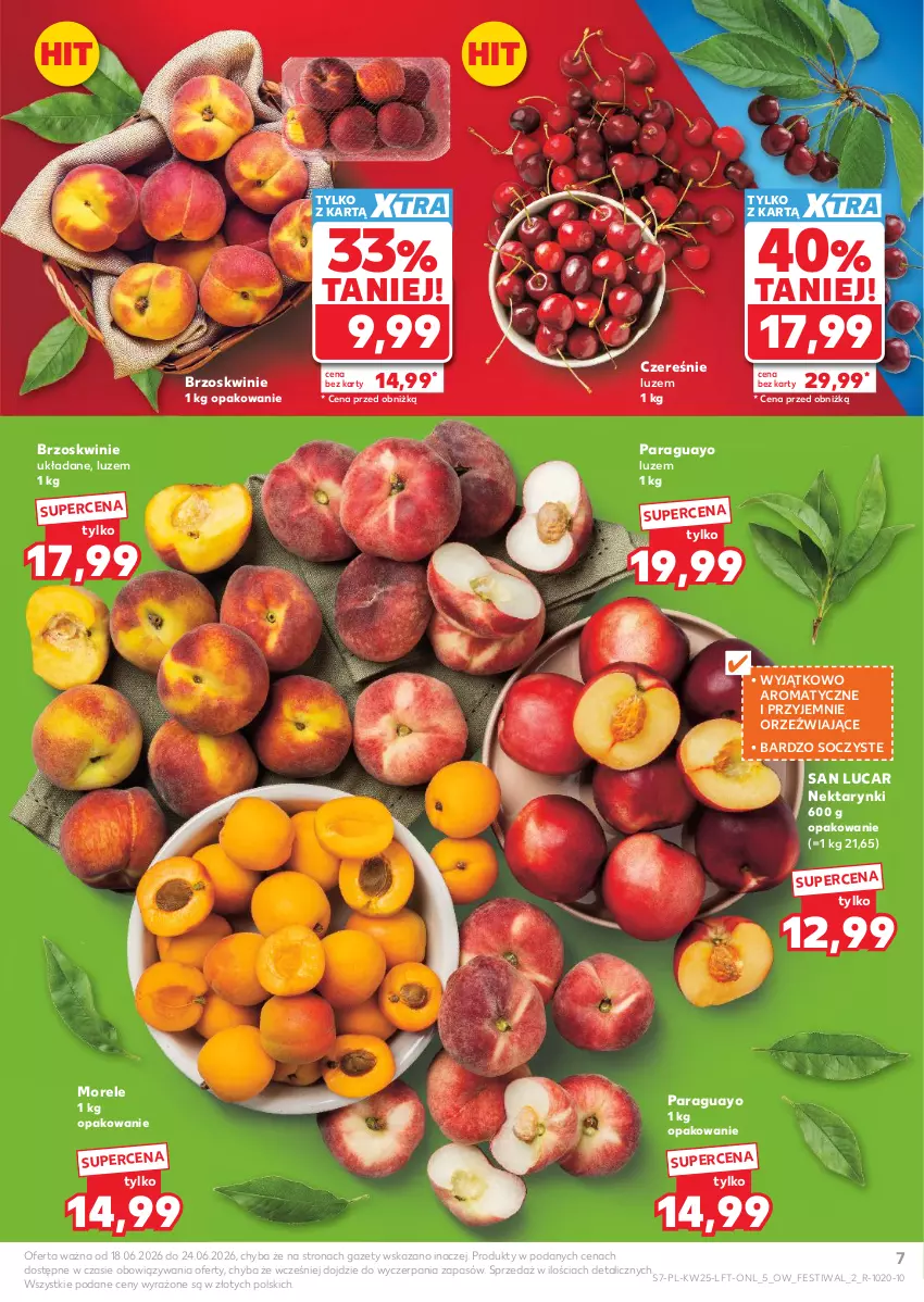 Gazetka promocyjna Kaufland - Gazetka tygodnia - ważna 18.06 do 24.06.2026 - strona 7 - produkty: Brzoskwinie, Nektar