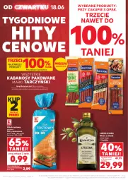 Gazetka promocyjna Kaufland - Gazetka tygodnia - Gazetka - ważna od 24.06 do 24.06.2026 - strona 2 - produkty: Sok, Por, Gin, Tarczyński, Chleb tostowy, Oliwa z oliwek, Kabanos, Chleb, Waga, Oliwa